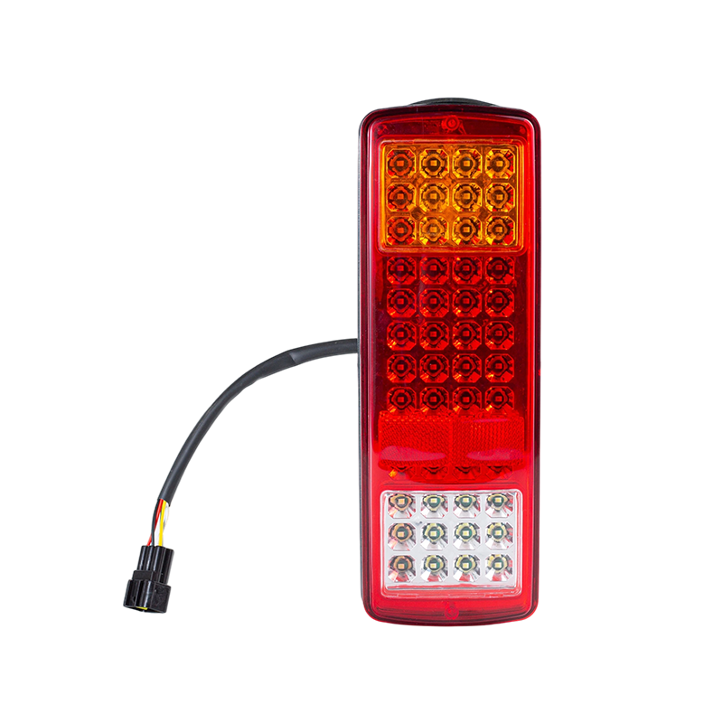 FLDD-SSWD-002 IP55 6Вт DC12-24В 3-цветный встроенный светодиодный задний фонарь (указатель поворота + габаритный фонарь + фонарь заднего хода)
